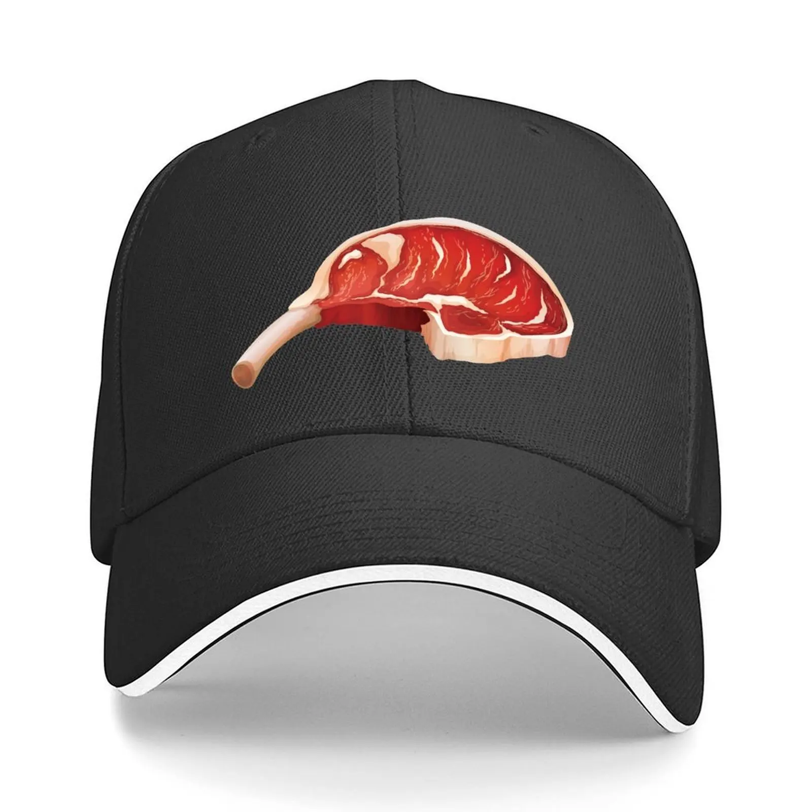 

Raw Steak Meat Baseball Cap Designer Hat Thermal Visor New In The Hat Rave Women Beach Fashion Men's