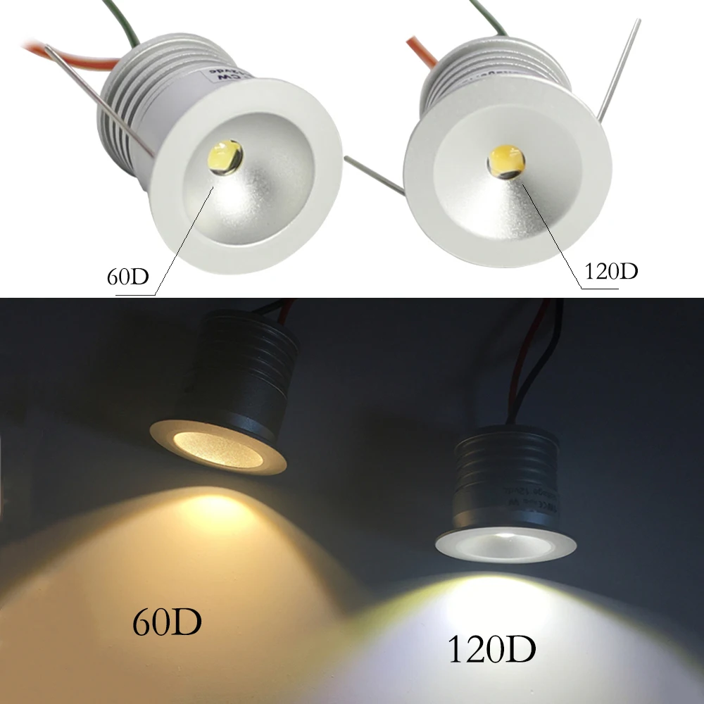 Faretto da soffitto a LED 12V faretto da incasso ambientale per soggiorno 1W lampada per armadio da cucina luce per scale con trasformatore AC110 ~ 265V