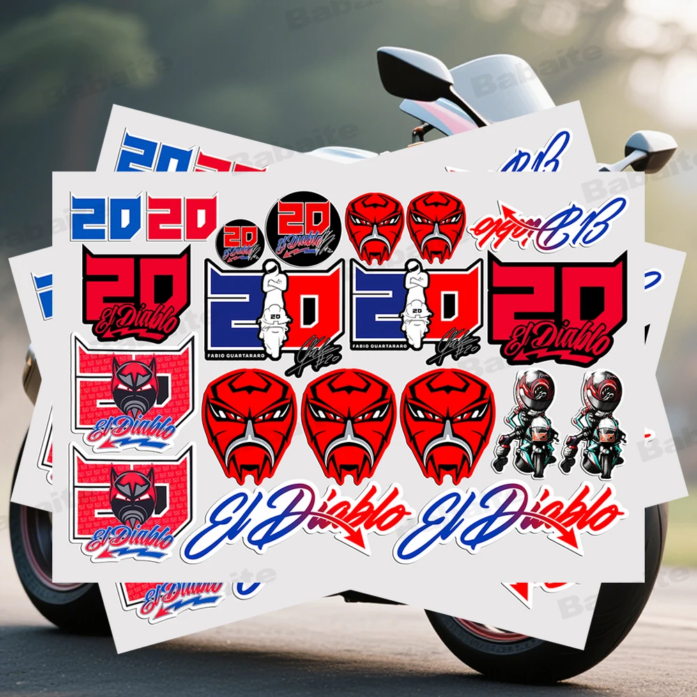 

Moto F-Fabios Quartararos Moto Sticker Auto Body Bumper Windows Motorcycle Laptop Walls Vinyl Film Decal Car Tuning Accessories