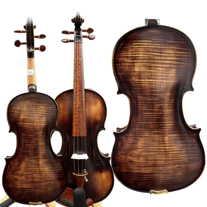 

SONG Professional 4/4 Violin For Concert,Flames Maple wood Whole back #15970