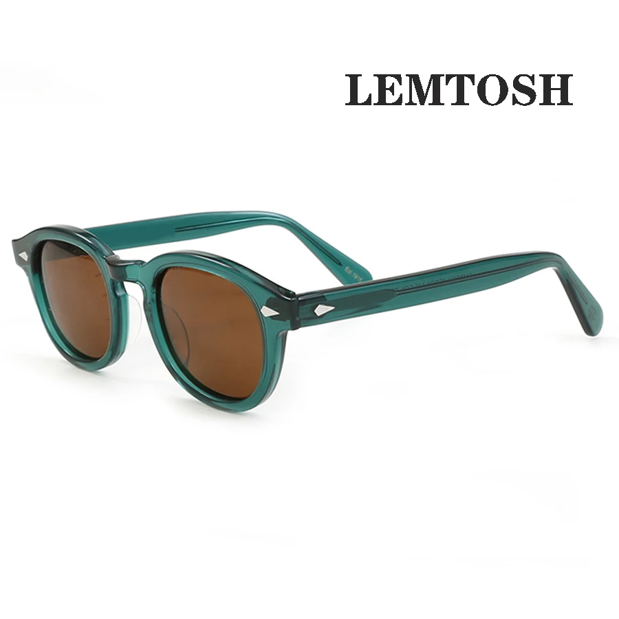 Men\'s Sunglasses Lemtosh Woman Johnny Depp Polarized Sun Glasses Acetate Frame Luxury Brand Vintage Driver\'s Shade