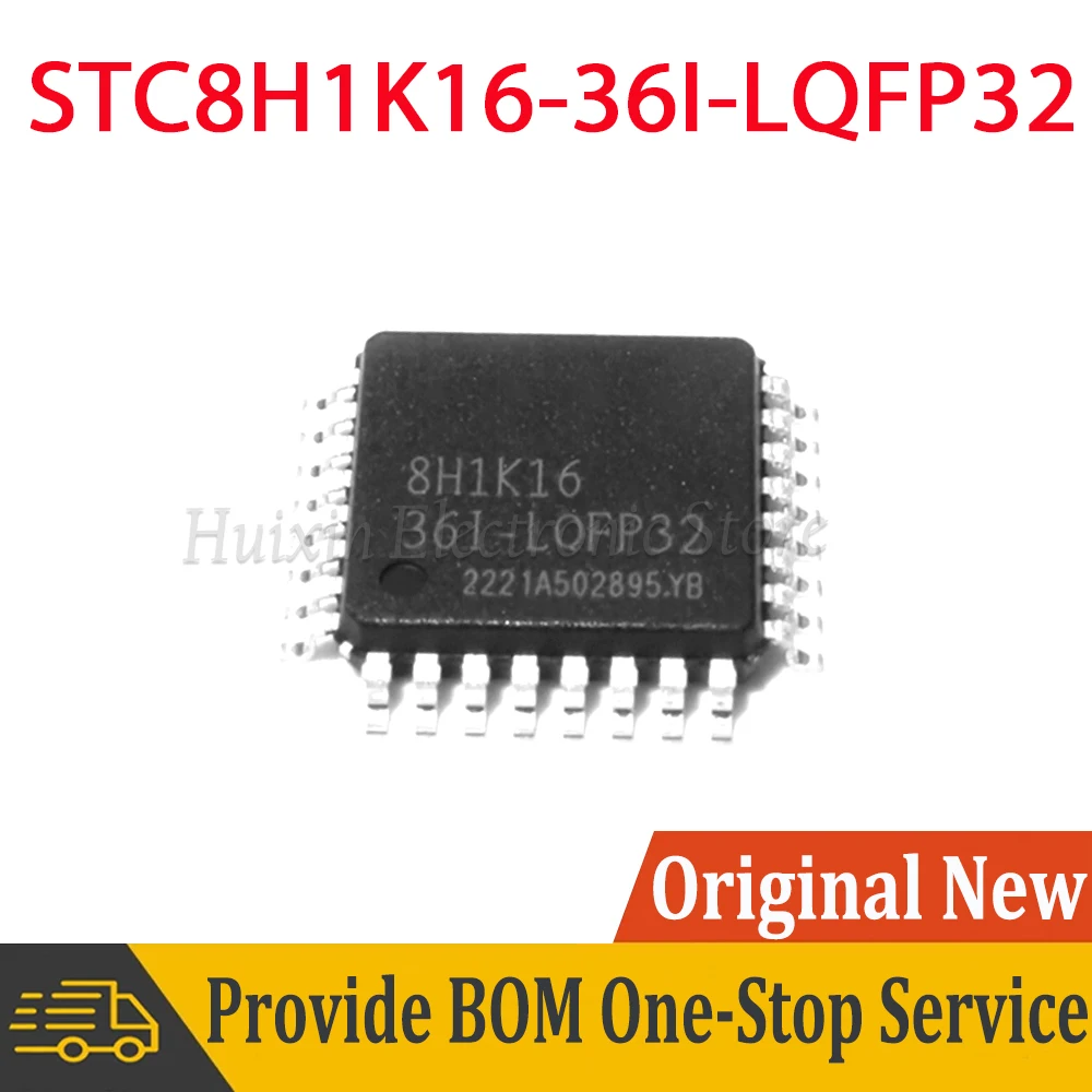 2-10pcs STC8H1K16-36I-LQFP32 STC8H1K16-36I STC8H1K16 36I LQFP32 Single Chip Enhanced 1T 8051 Surface Mount NEW