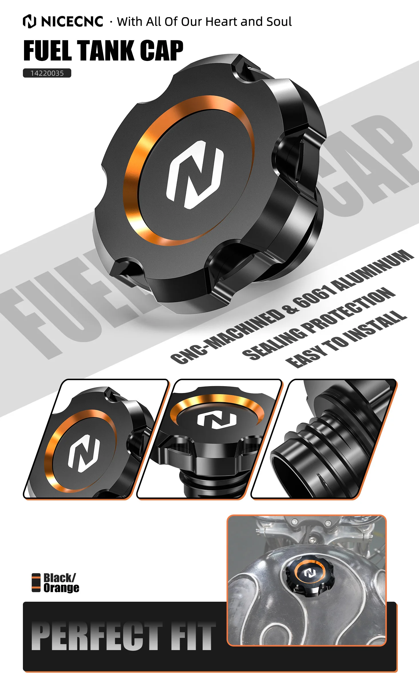Tankdeckel mit O-Ring für Harley Sportster 883 Low XL883L 2005–2009 Sportster 1200 Low XL1200L Iron 883 XL883N Forty Eight – Detail 1