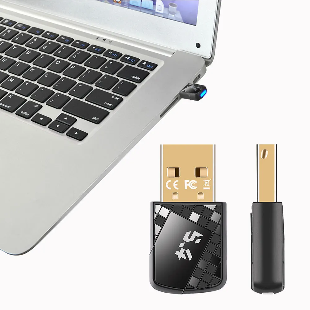 

USB Bluetooth-совместимый адаптер 5.4, бесплатный музыкальный аудиоприемник, передатчик для ПК, динамик, беспроводная мышь, клавиатура