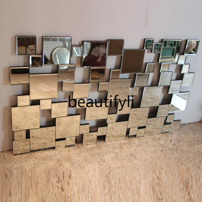 

European Style Decorative Mirror Glass Bathroom Washroom Entrance Wall-Mounted Mirror