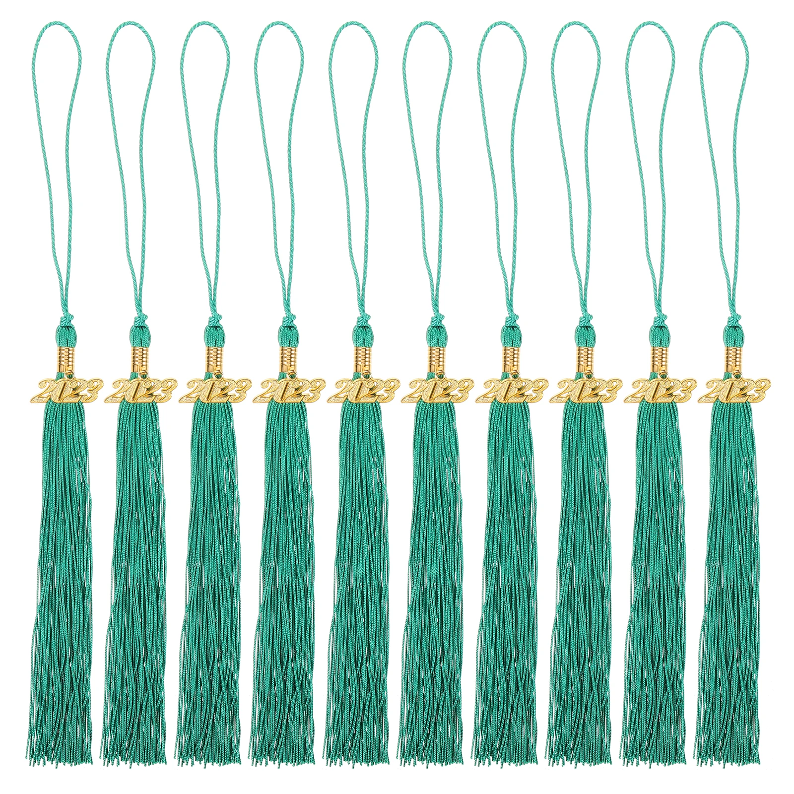 

10pcs Green Graduation Tassels Doctor Hat High Quality Ceremony Keepsake Decoration Memories Graduate Party Gift
