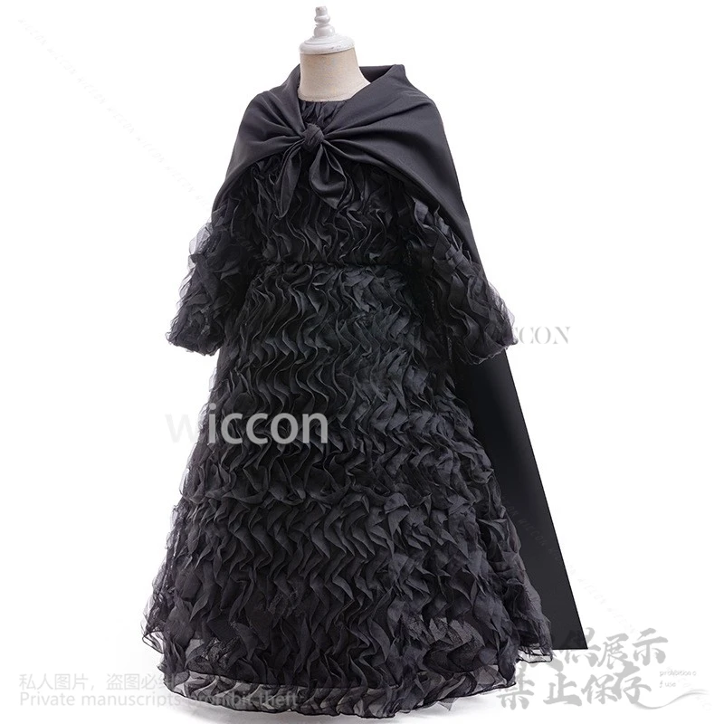 Anime Movie Elphaba Cosplay Magic Witch Black Dress Lolita With Cloak Cos Movie Wicked For Halloween Christmas Cos Customized