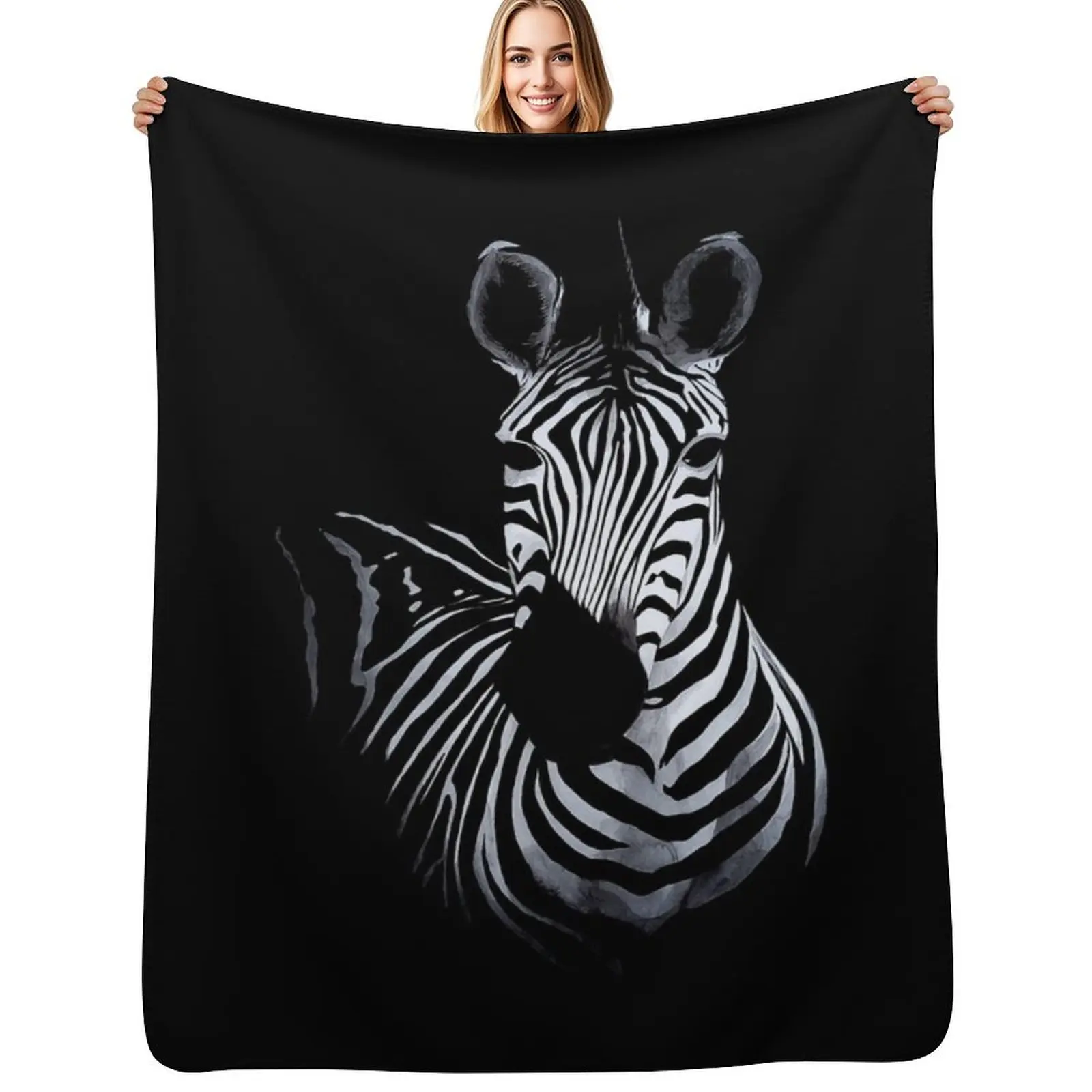 Zebra Throw Blanket Weighted Decorative Throw Thins for babies for sofa Retros Blankets
