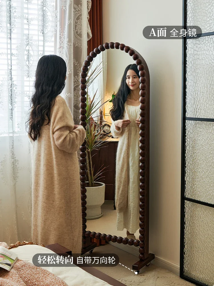 

French antique retro full-length mirror