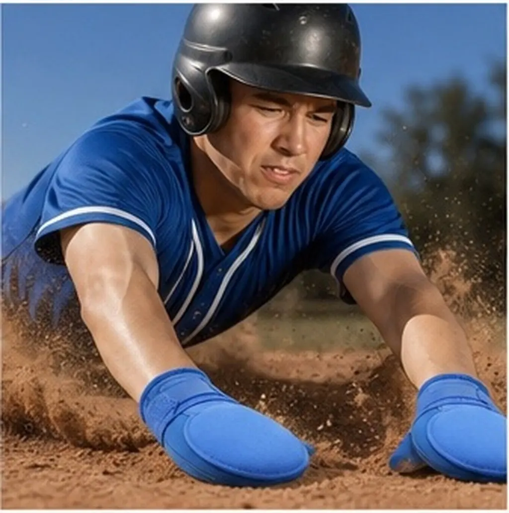 Gloves Blue Youth Sliding Mitt Baseball for Men Softball Medium Training Running Adult