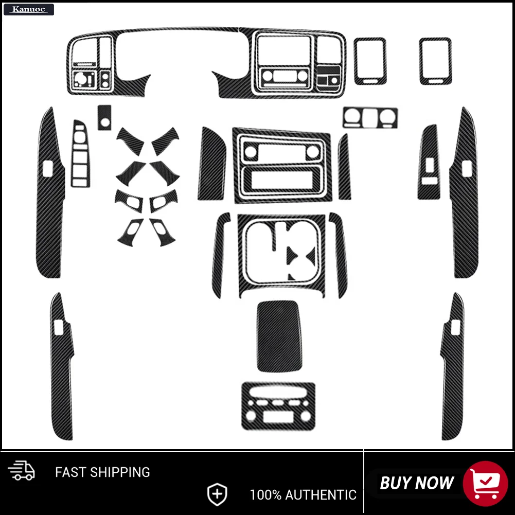 For Chevrolet Avalanche 2003-2006 Imitation Carbon Fiber Car Stickers Car interior accessories