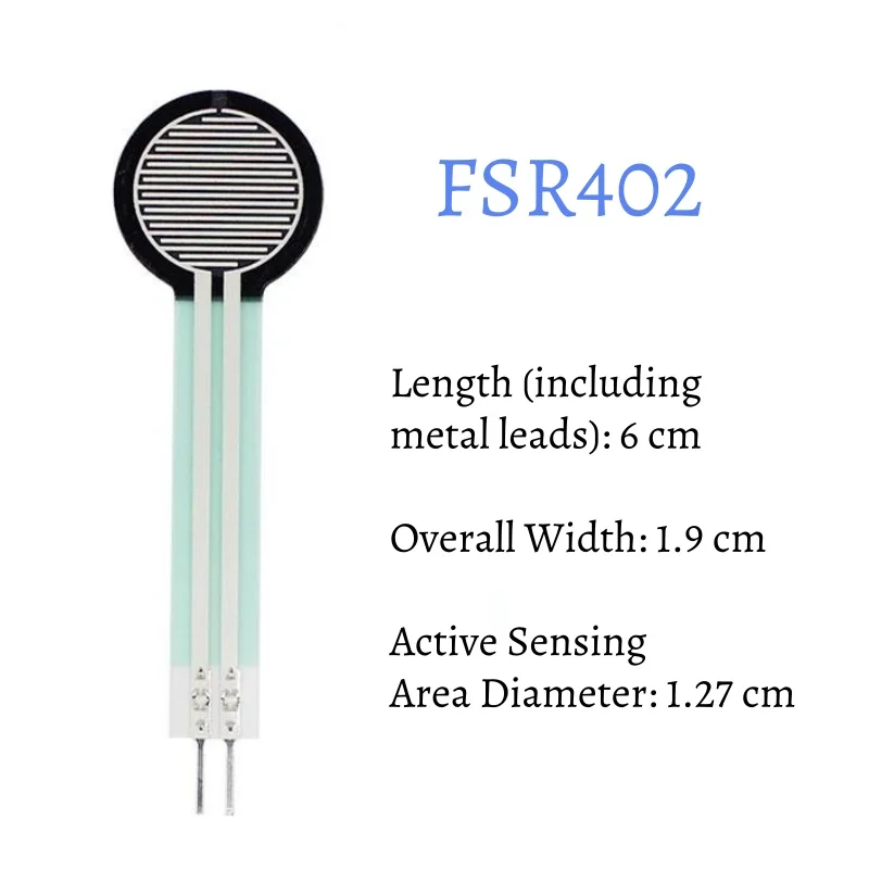1pcs FSR402 RFP602 Resistive Thin-Film Pressure Sensor Pressure Switch Long-Tail Voltage Conversion Module Board FSR402 RFP602