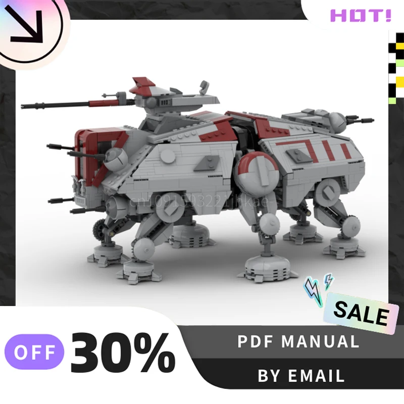 

[1902 шт.] индивидуальный набор креативных строительных блоков MOC AT-TE STEM, развивающие игрушки, комплект строительной модели «сделай сам», подарки на день рождения