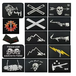 FOG Forward Black Canoe Blackbeard Blackheart Corporate Patch Badge Group Embroidery Emblem Patches Black Canyon