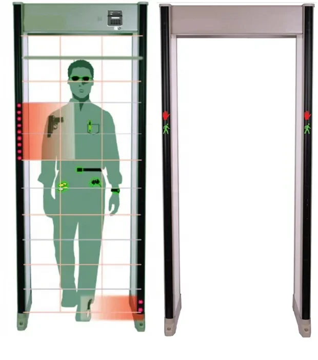 

33 zone Door Frame Metal Detector Security Gate Walk Through Metal Detector Door