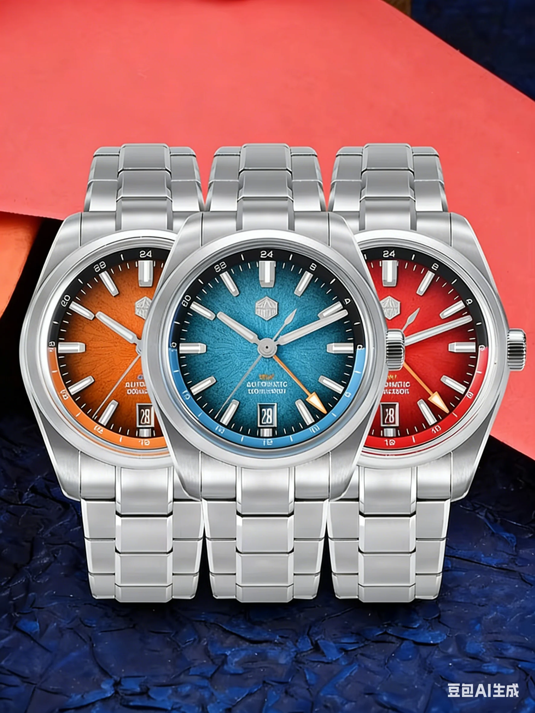 San Martin SN0144 New 39mm Mechanical Watch Enamel JianZhan GMT Miyota 9075 Luxury Gada Men Automatic Mechanical Dress Watch