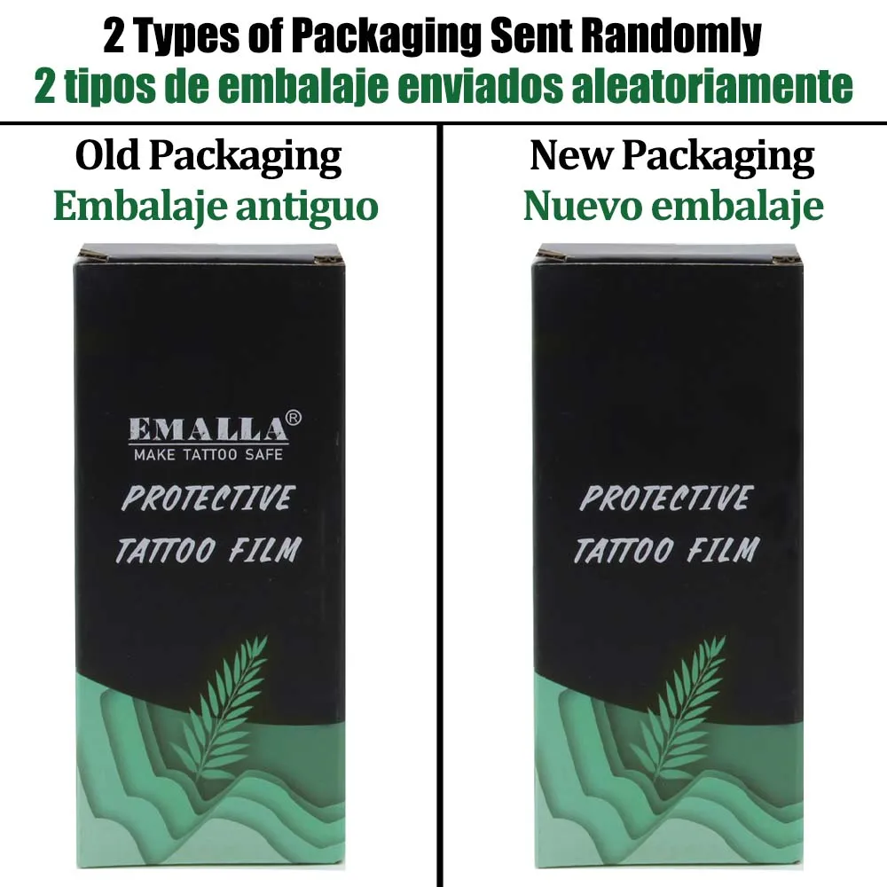 EMALLA 10m Waterproof Tattoo Film Aftercare Protective Skin Healing Tattoo Adhesive Bandages Repair Tattoo Accessories PU Supply