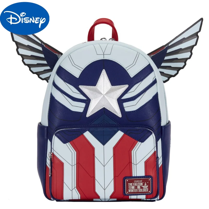 MINISO Authentic Disney Loungefly Marvel Marvel Surrounding Falcon Captain America Falcon Backpack Backpack Cosplay