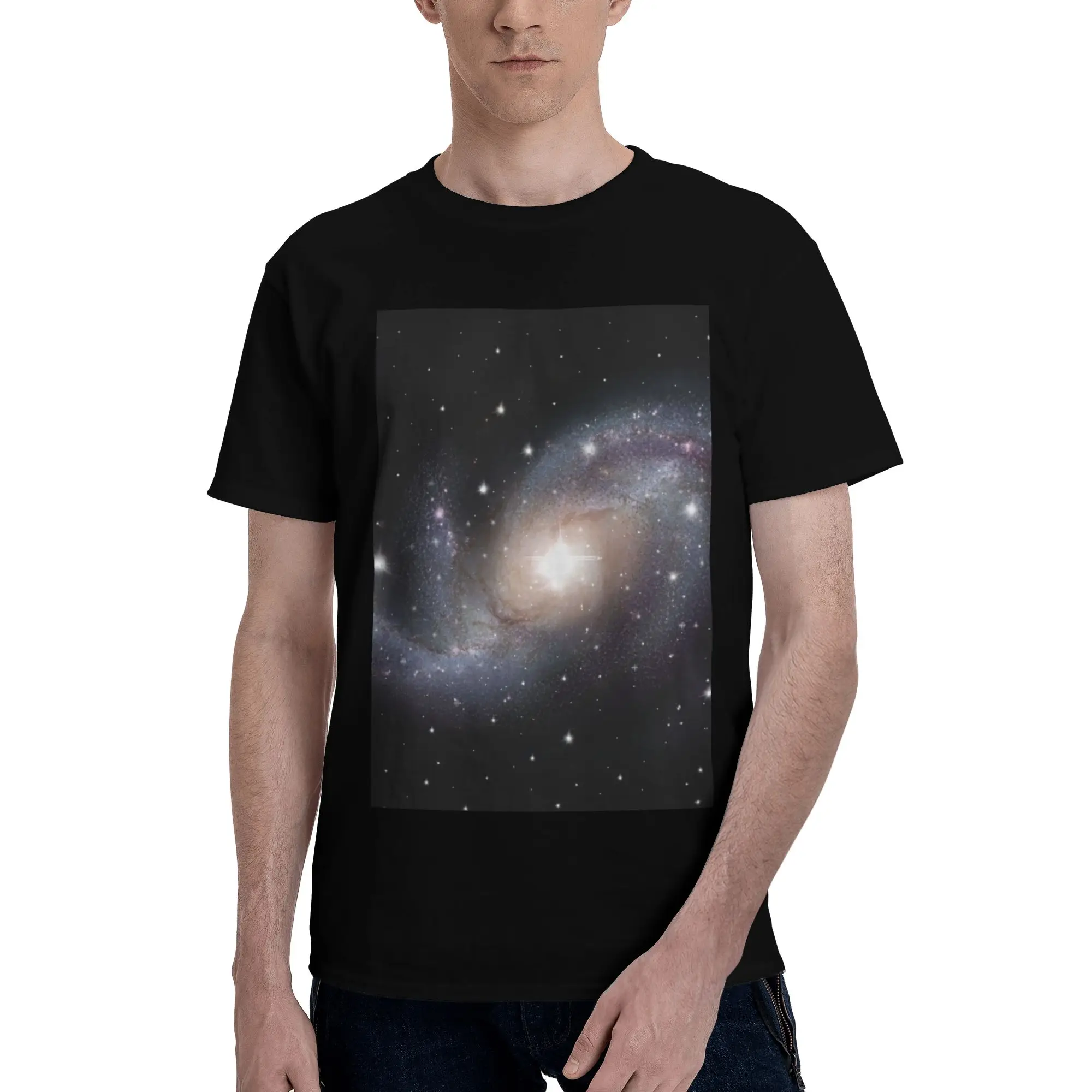 

Cloak Galaxy Universe Planets 100% Cotton T-Shirt Men's Classic T Shirts Men Crew Neck Short Sleeve S-6XL
