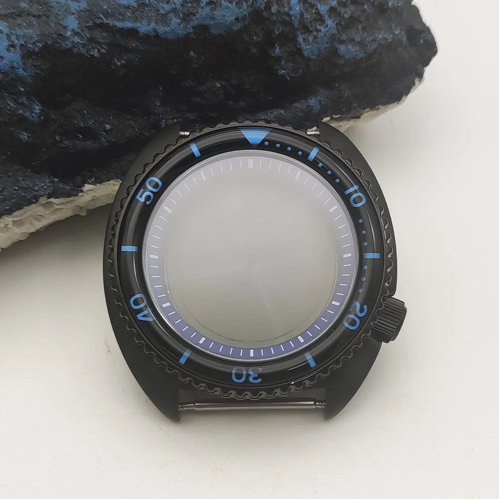 Acessórios masculinos de relógio Sapphire Crystal, caixa grande de Abalone, SKX007, NH35 NH36, 45mm