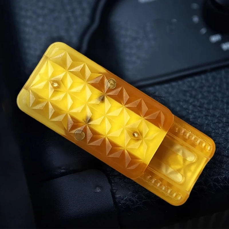 Carte de poussée magnétique, roue à cliquet, curseur mécanique, plaque de poussée EDC, jouet Anti-Stress, soulage l'anxiété