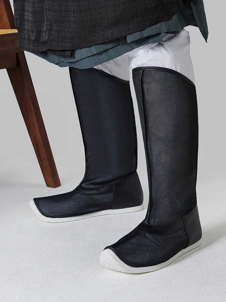 أحذية مينغ سونغ هانفو أحذية طويلة مسطحة القاع قابلة للتنفس #3