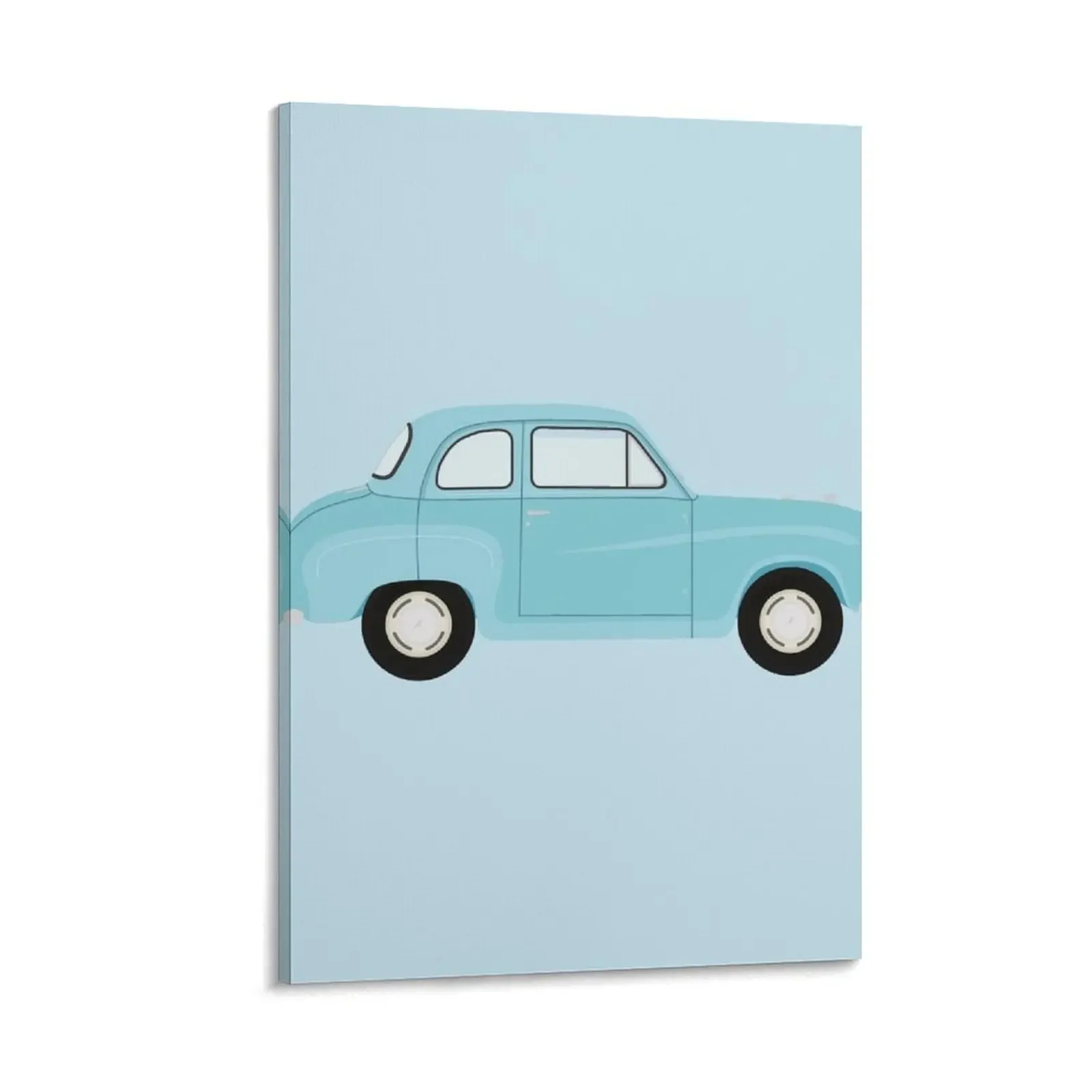 Austin A35 Saloon Classic Car (Speedwell Blue) Canvas Painting Decorative prints wall painting poster mural