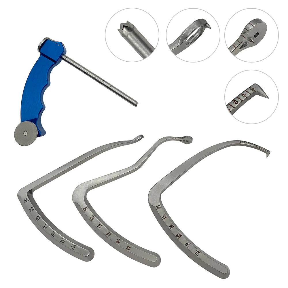 Stainless Steel Adjustable ACL PCL Sight Knee Ligament Shoulder Femoral Tibia Aimer Guider C-type Drill Guide