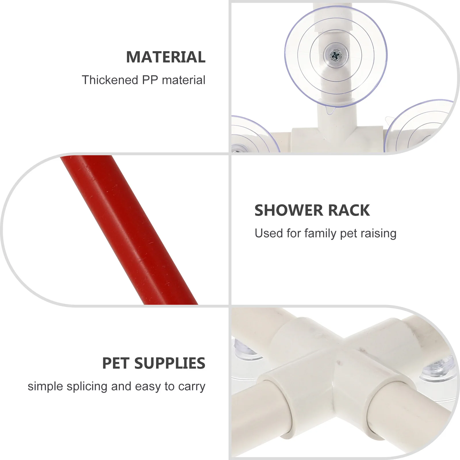 

Parrot Shower Stand with Suction Cups Strong Plastic Bird Bath Platform for Small Medium Birds Fun Shower Pet Bird