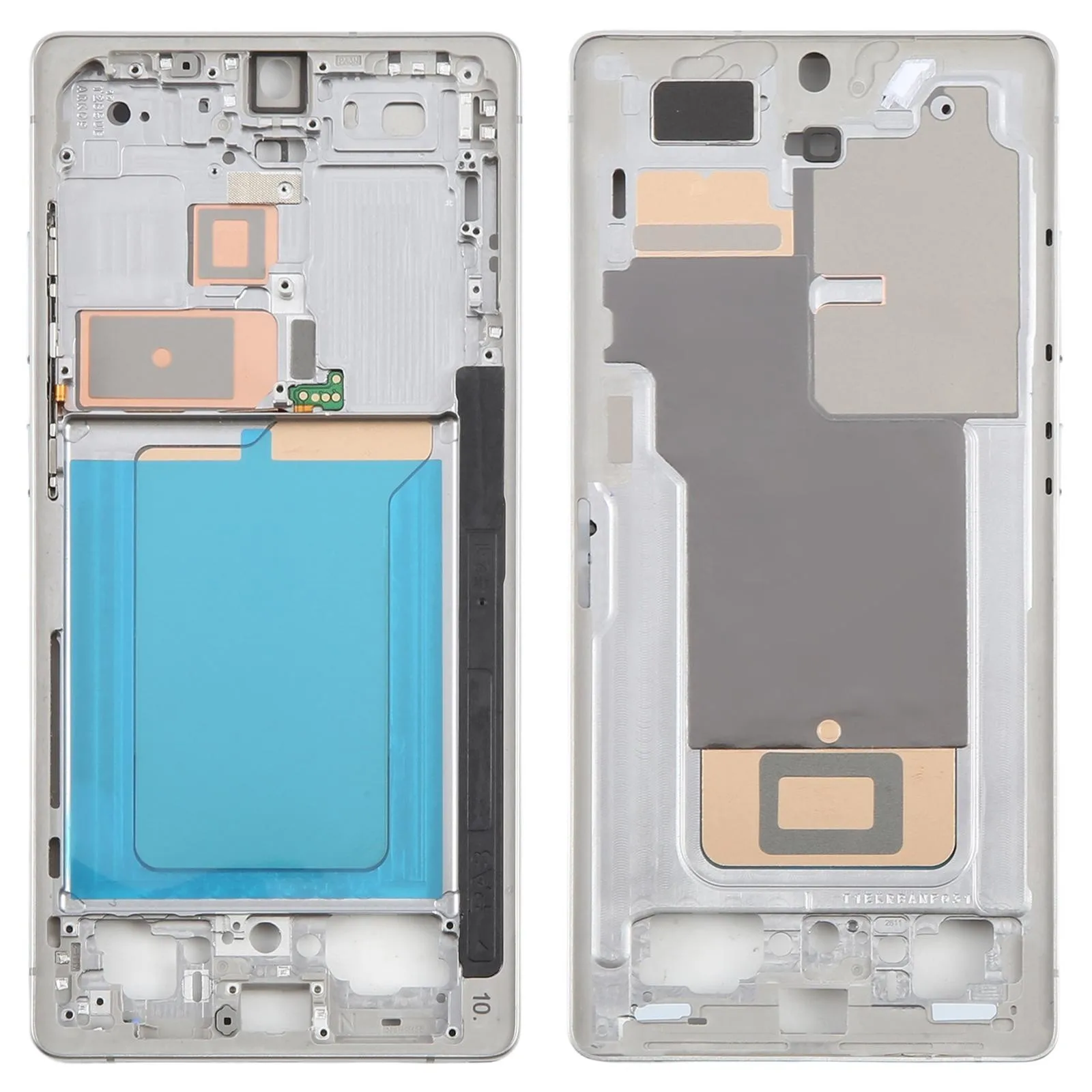 Middle Frame Bezel Plate  with Side Button Adhesive   For Samsung Galaxy S25 Ultra SM-S938