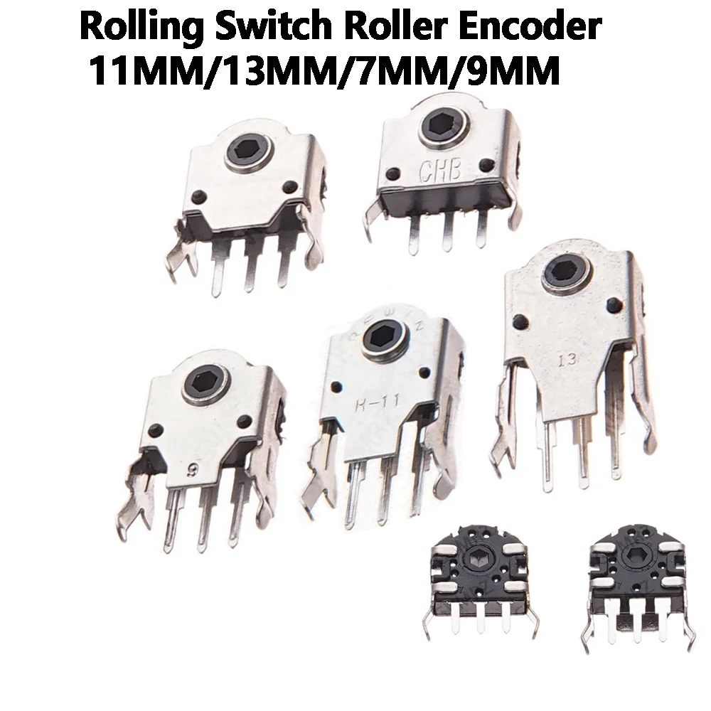 10PCS 5MM/7MM/9MM/11MM/13MM Mouse Encoder, Rolling Switch Roller Encoder 5H/7H/9H/11H/13H, Mouse Navigation Mouse Connector