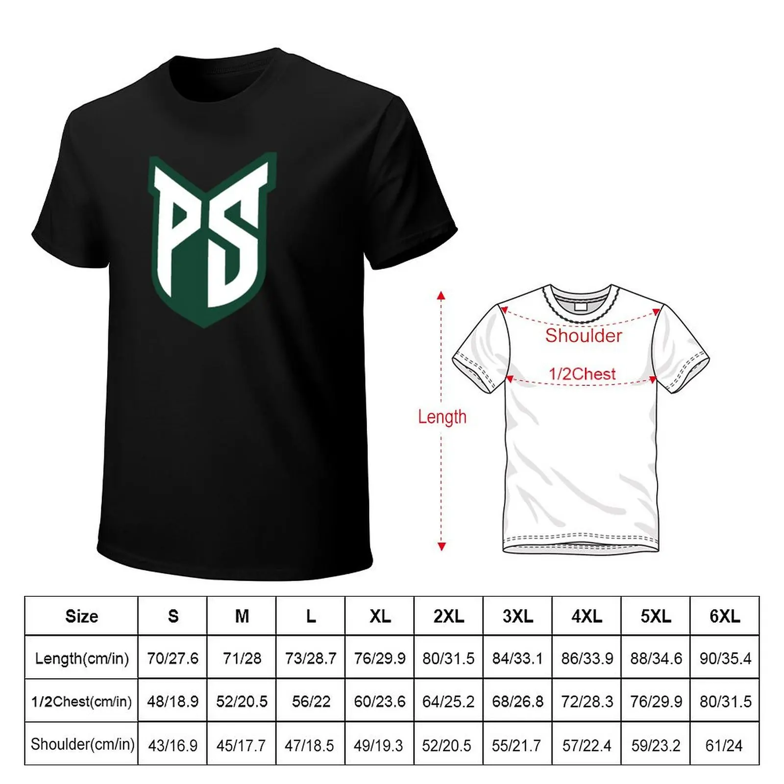 Portland State College Logo3 T-Shirt Sports Casual Breathable Tee Shirt