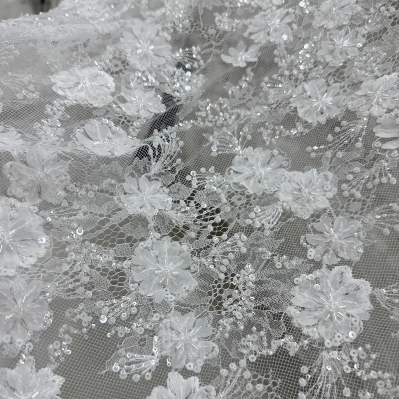 

Высококачественные бусины для ногтей, блестки, цветочная вышивка, кружевная ткань, шитье, свадебное платье, вечернее платье, кружево, прозрачная сетка, сделай сам