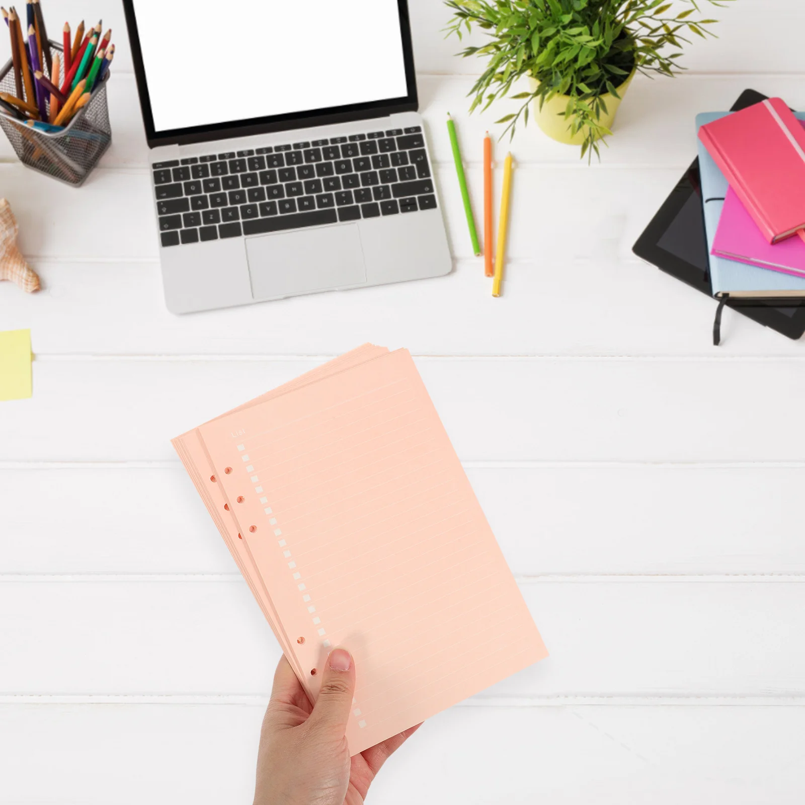 160 ورقة حشو الصفحات الورقية دفتر ملاحظات قابل للفصل عبوات إدراج مخطط اللمس السلس لتجاعيد تقارير اليوميات #3