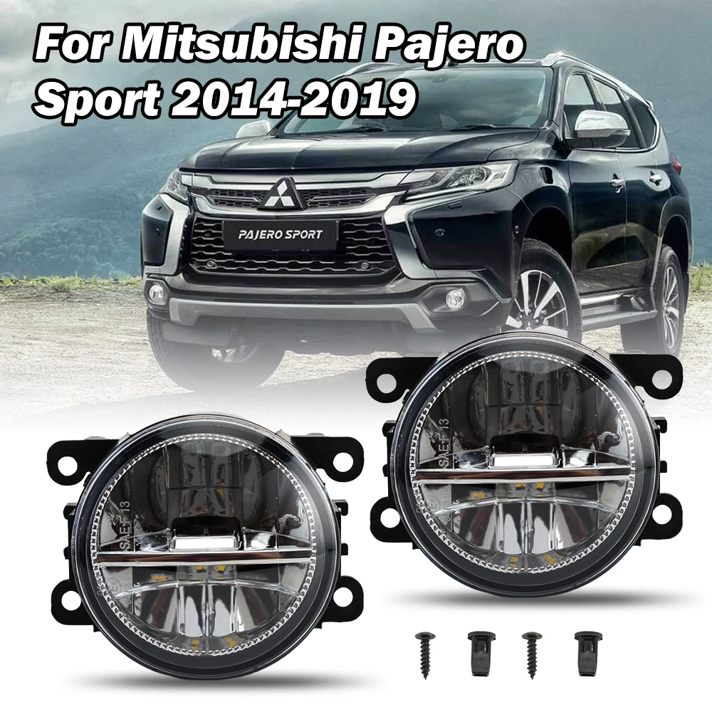 

led Fog Lights For Mitsubishi Outlander L200 Pajero Grandis Galant 2003-2015 2 pcs Fog Lamp Assembly Super Bright headlights