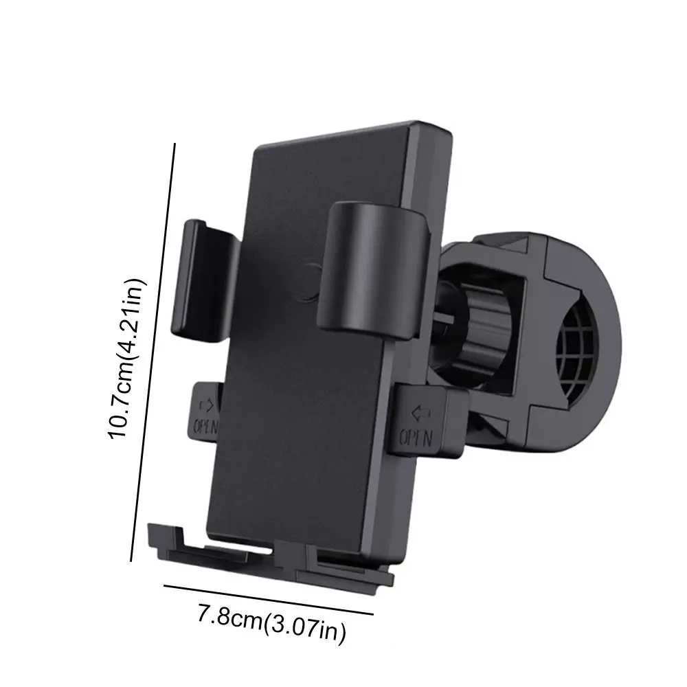 Baby Stroller Cell Phone Holder Baby Pram Adjustable Smartphone Bracket 360° Rotate Shockproof Lazy Phone Holder