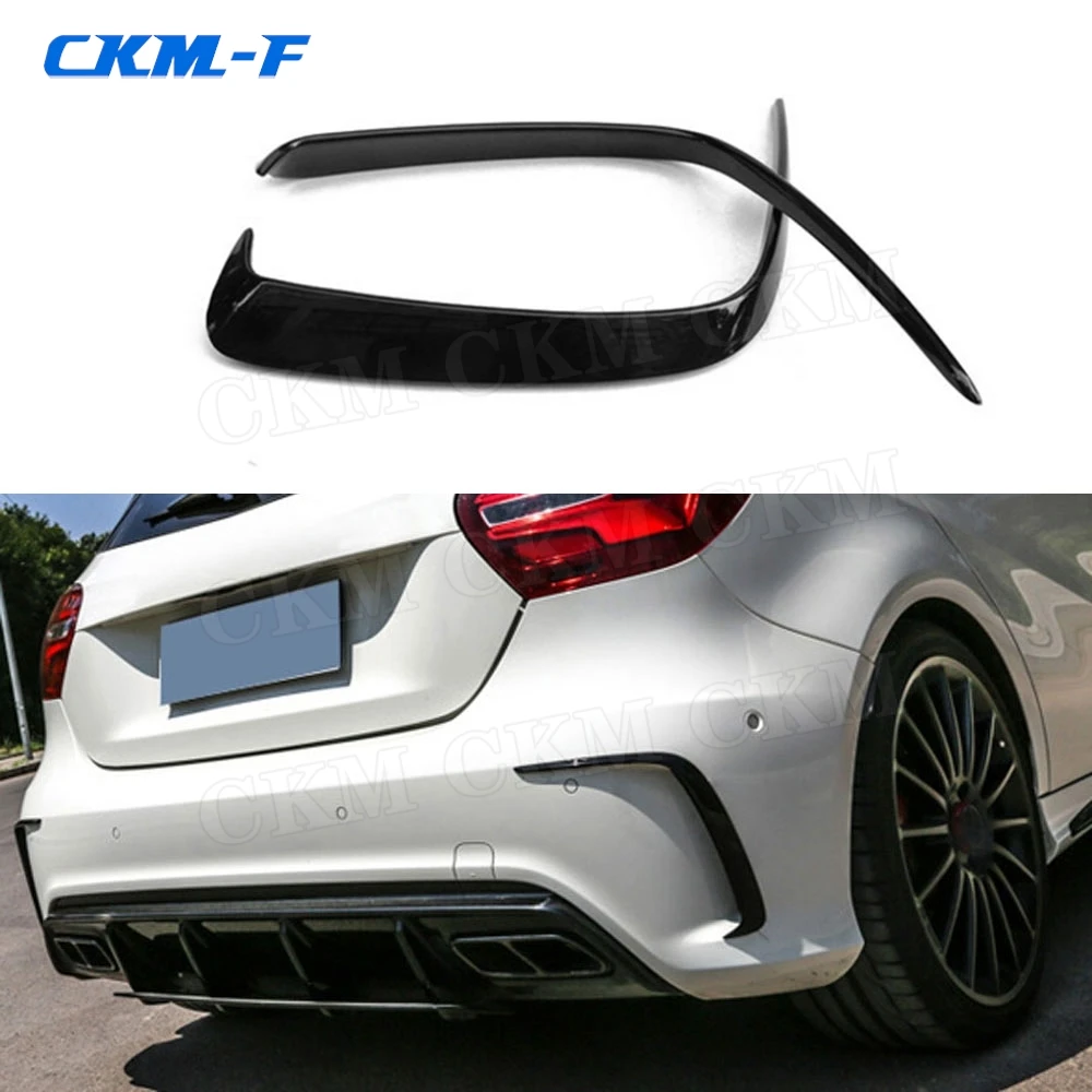 

A Class Rear Bumper Spoiler Vent Cover Trim Decoration for Mercedes-Benz W176 A Class A200 A260 A45 AMG 2014-2017 Not standard