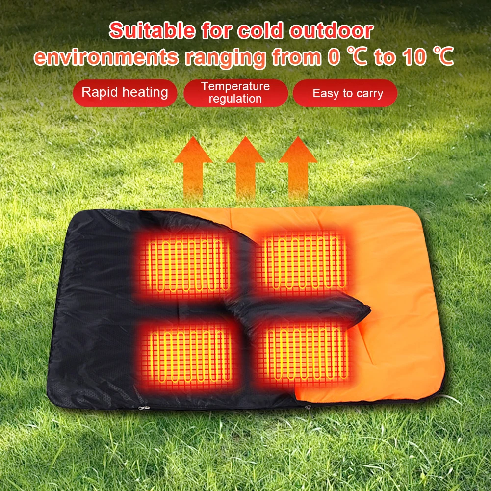 

Electric Heated Pet Sleeping Bag USB Power Heating Dog Sleeping Bag 3 Levels Portable Sleeping Bed for Indoor Outdoor