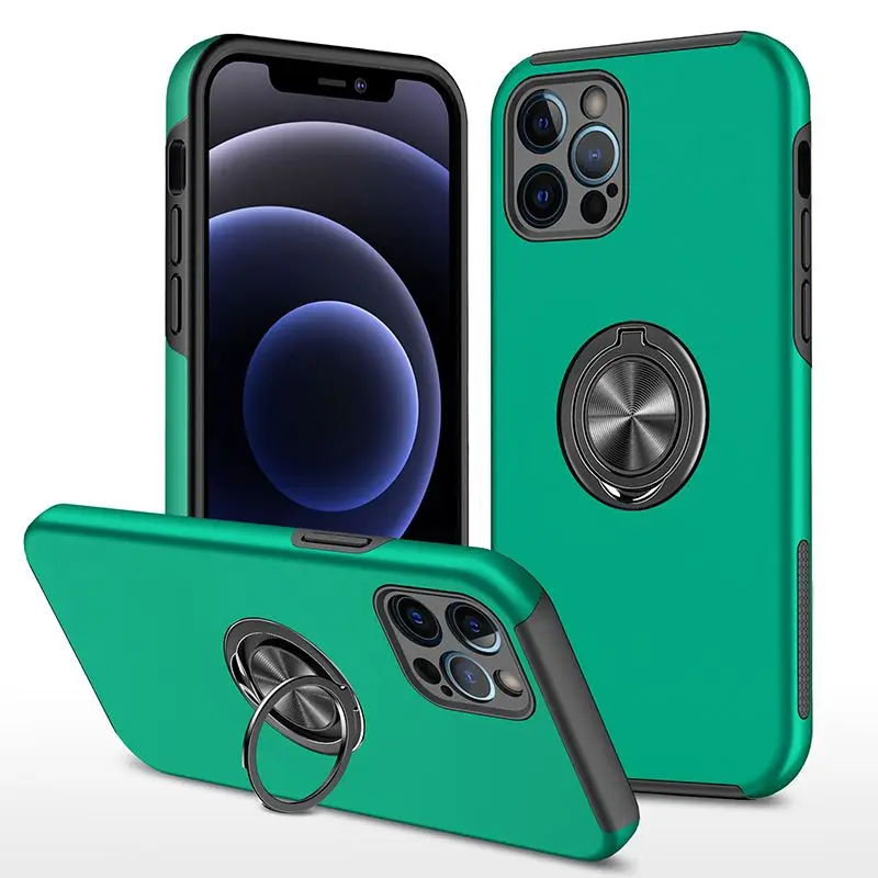 

For iPhone16ProMax case iPhone15 ring magnetic bracket protective coveriPhone14/13 anti-fall