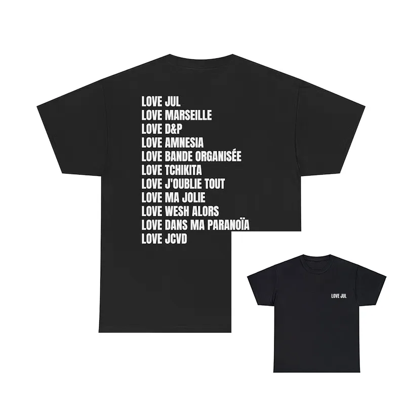 

New Maillot Jul T Shirt Summer Cotton Men's Women Top Tee Short Sleeve Streetwear Loose Casual Trendy Allsized Clothing Vintage