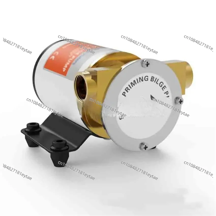 Marine Self-Priming Bilge Pump, 12V/24V DC 30L/min Centrifugal Impeller Large Flow Drainage Flushing Pump