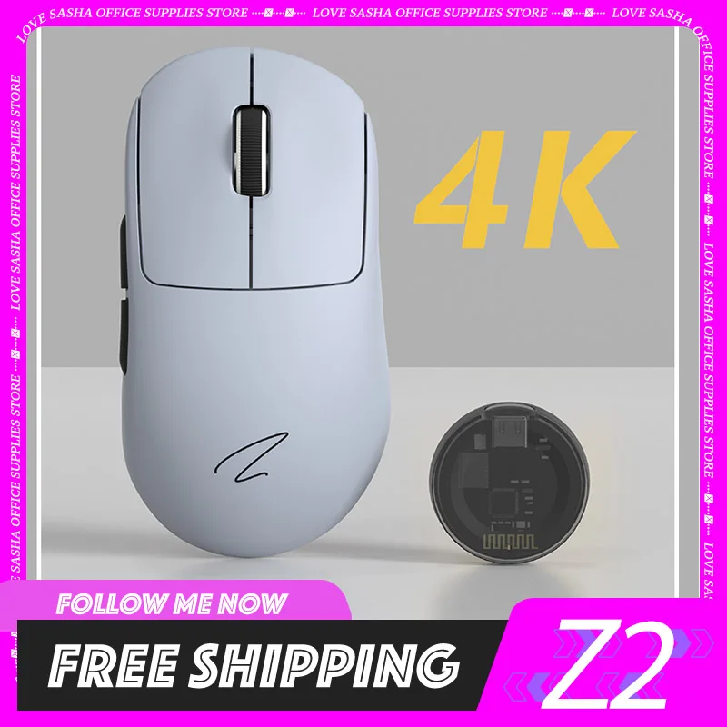 

Zaopin Z2 Wireless Mouse Bluetooth 3mode Paw3395 Sensor Ergonomics 65g Lightweight Laptop Office Customized Gaming Mouse Pc Gift