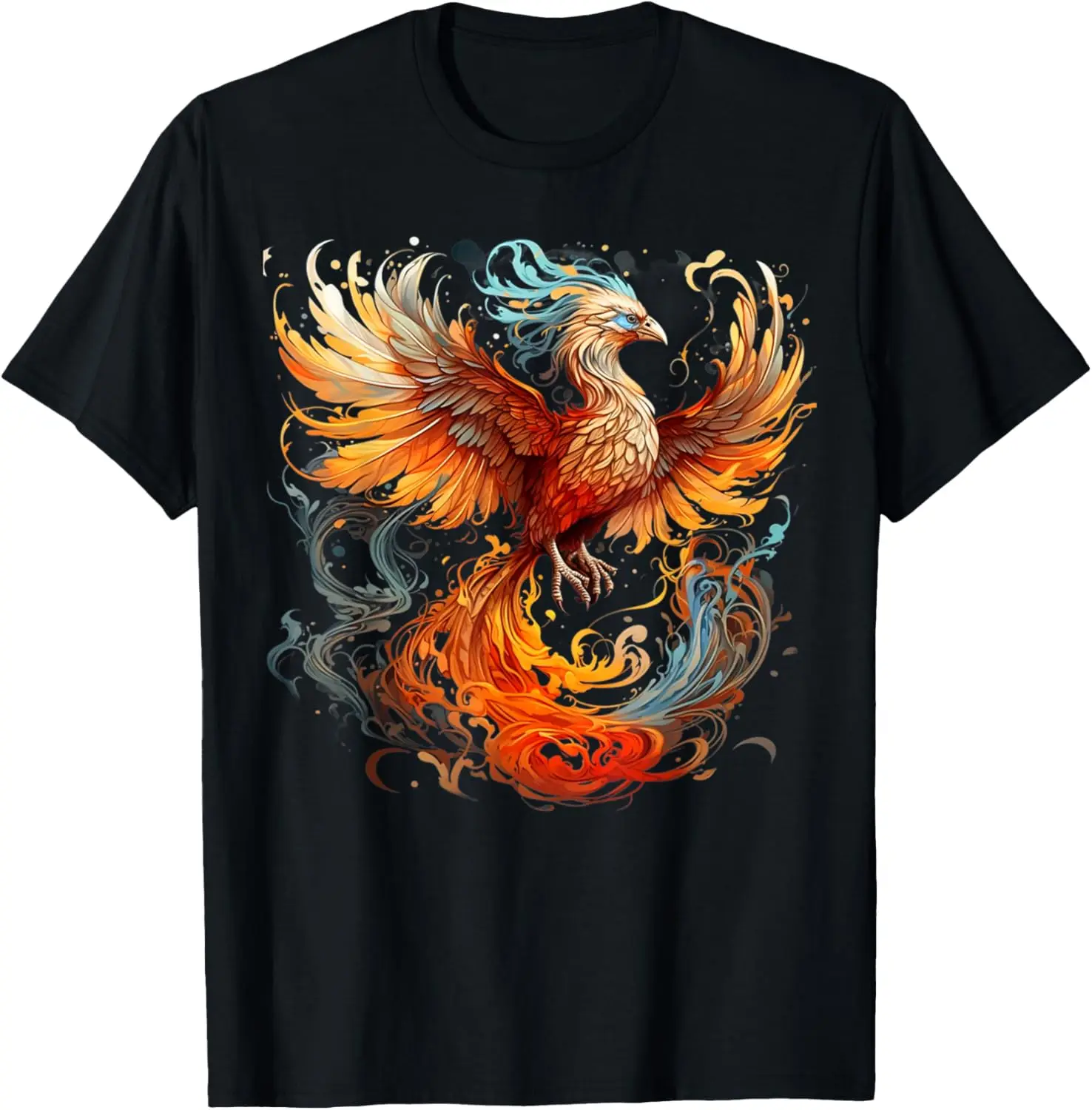 

Фэнтезийная мифологическая футболка Rising Phoenix Majestic Fire Bird Fenix