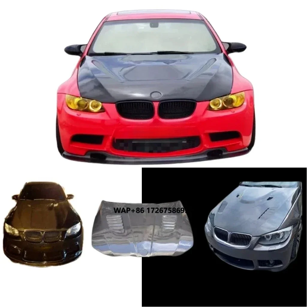 Carbon Fiber Car Engine Hood Bonnet Cover for  3 Series M3 E92 E93 2005 2006 2007 2008 Engine Hood