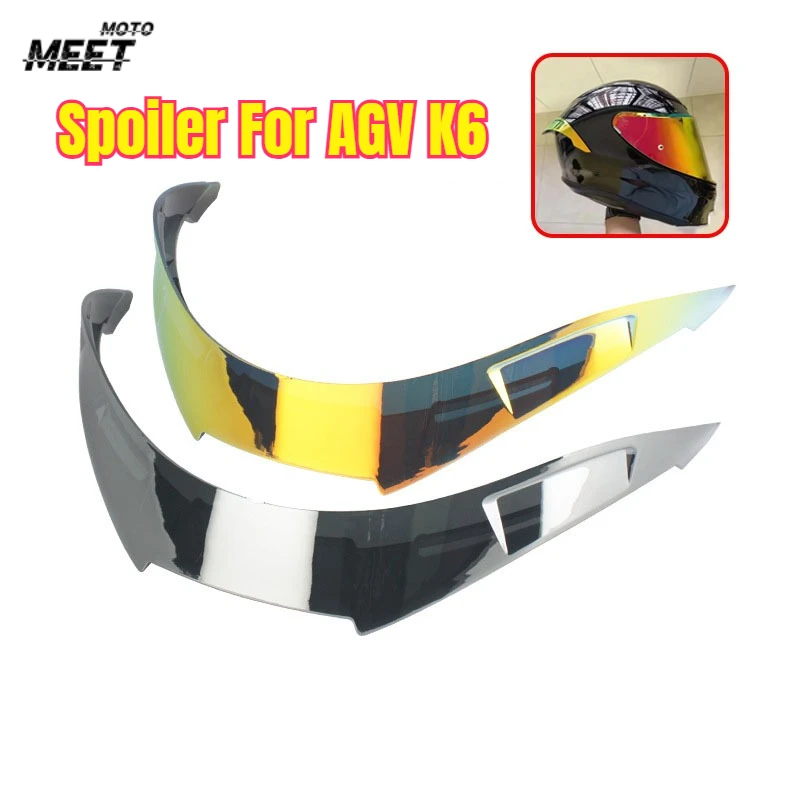 Helmet Accessories Suitable for AGV K6 Large Tail Air Vane Combat Radar Track Spoiler Throttle Modified Tail