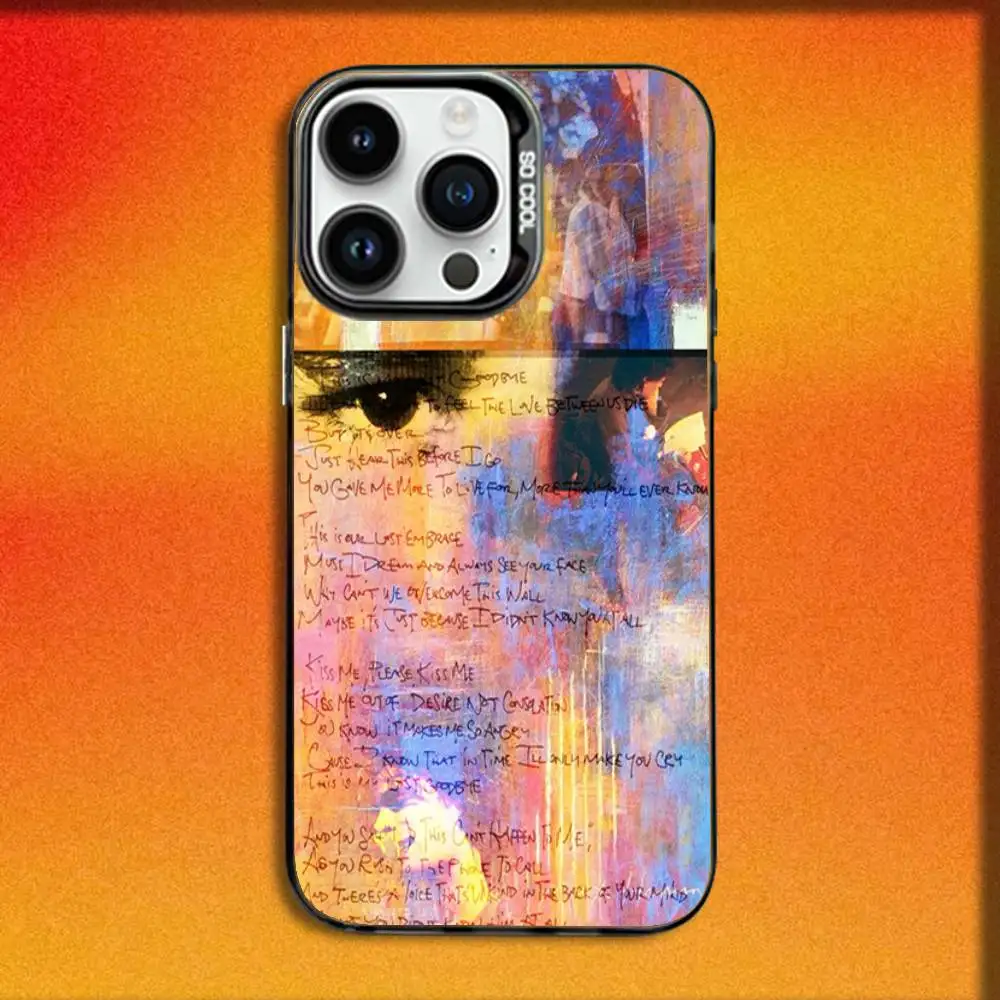حافظة هاتف Singer J-Jeff B-Buckley لهاتف iPhone 16,15,14,13,12,11,Mini,Pro,E,MAX غطاء مقاوم للصدمات من الحلوى السوداء غير اللامعة