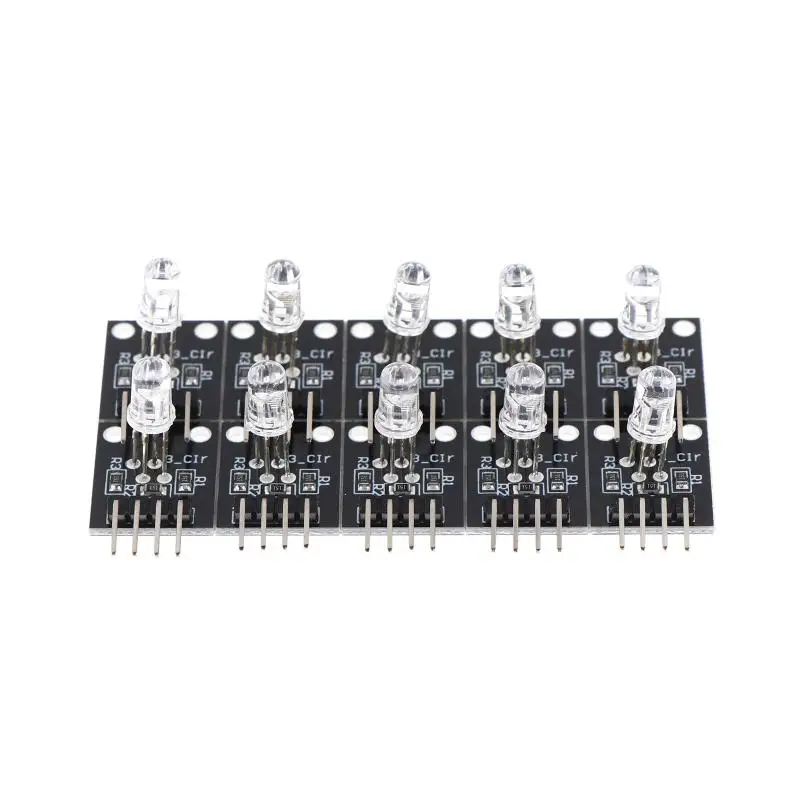 10/20/30 pièces 3 couleurs RGB LED capteur Module ensemble 4Pin touches RGB Module bricolage Kit de démarrage pour Arduino