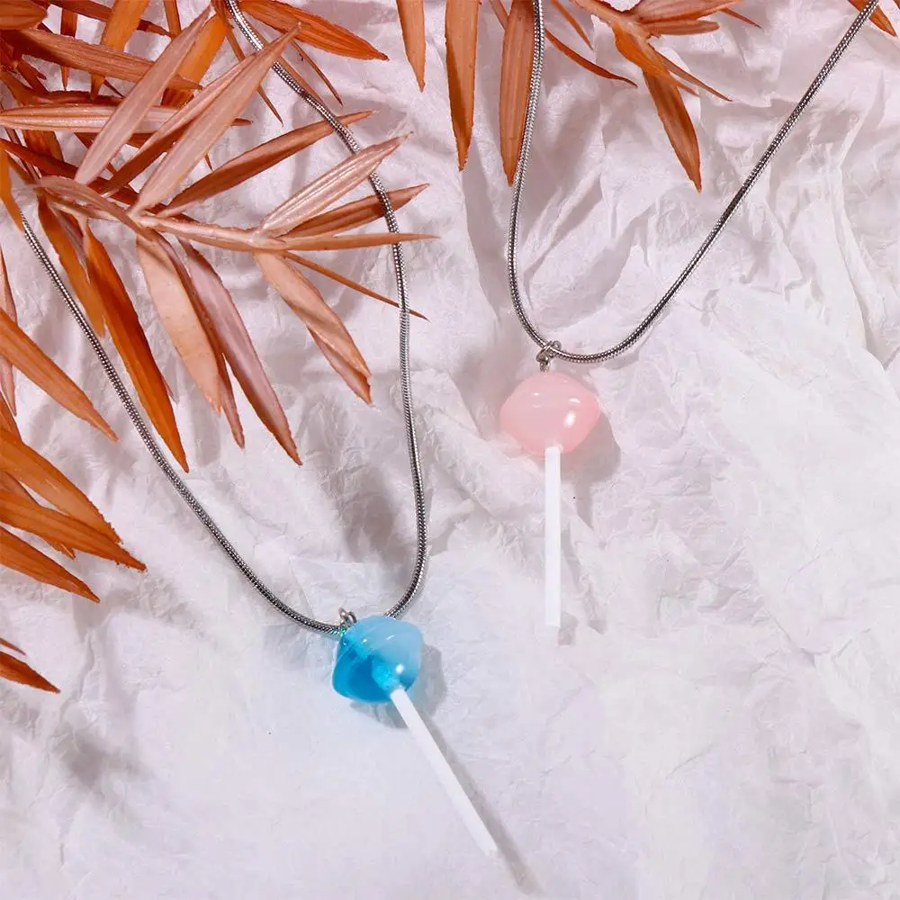 Sweet For Girls Elegant Trendy Woman Clavicle Choker Lollipop Pendant Candy Korean Necklaces