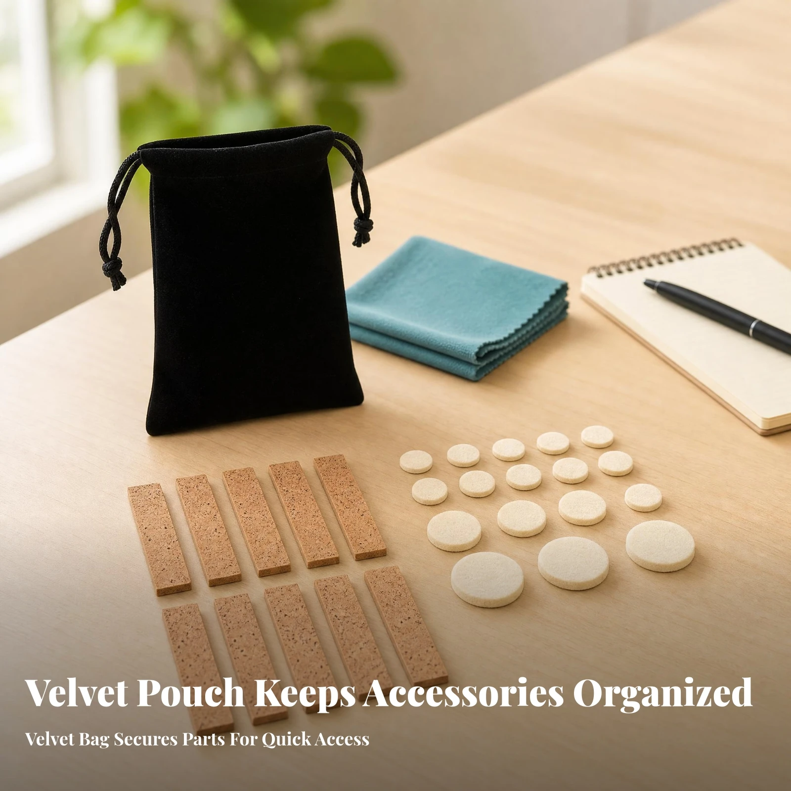 Music Gear Light Beige Clarinet Pad and Cork Set