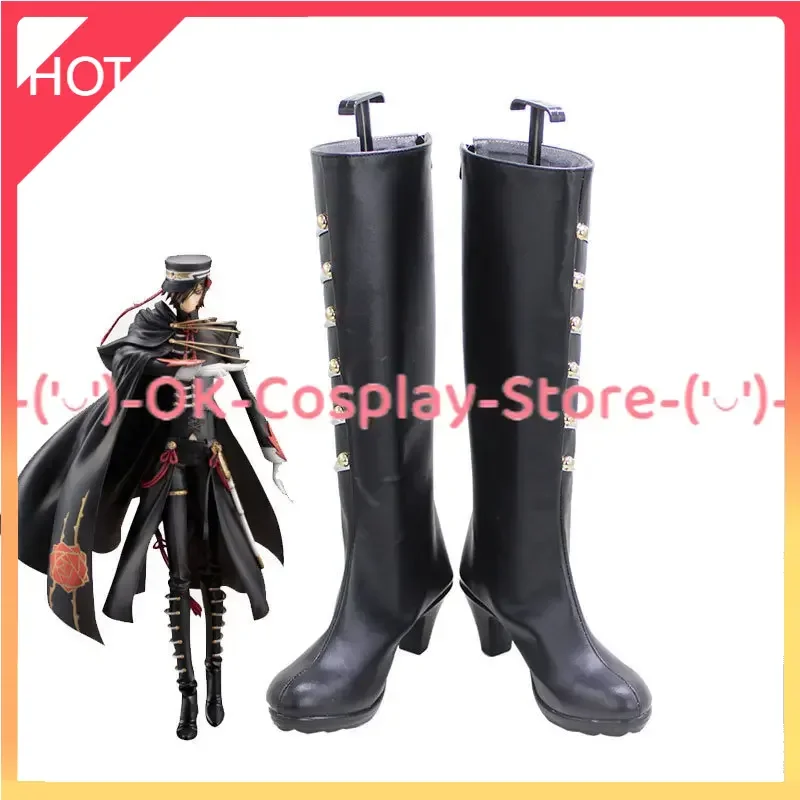 

[Custom Made] 10th Anniversary Lelouch Cosplay Shoes PU Leather Shoes Halloween Carnival Boots Cosplay Props